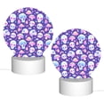 thumbnail image 2 of Daiia Skull mushroom colorful Pattern Acrylic Night Light, LED Touch Light, Bedroom Night Light, Soft Glowing Lamp Perfect Gift for Mother's Day, Birthday, or Christmas, 2 of 9