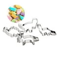 thumbnail image 4 of 4 Pcs Stainless Steel Biscuit Mold Fruit Cutter Decorating Dinosaur Mold Mould Cutter Tools for Cake Fondant Biscuit Pastry Cookies, 4 of 9