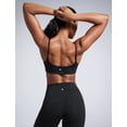 thumbnail image 2 of Sujetador deportivo CRZ YOGA Butterbreeze con cuello redondo para mujer, negro, XL, 2 of 5
