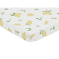 thumbnail image 2 of Lemon Floral Fitted Mini Crib Sheet by Sweet Jojo Designs, 2 of 6