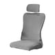 thumbnail image 1 of Funda para silla de oficina con reposacabezas, resistente al agua y lavable, para comedor. Gris-plata, 1 of 5