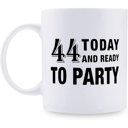 

44th Birthday Gifts for Men - 1975 Birthday Gifts for Men 44 Years Old Birthday Gifts Coffee Mug for Dad Husband Friend Brother Him Colleague Coworker - 11oz