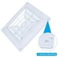 thumbnail image 3 of Cubierta de ventilación cuadrada Uxcell 10 x 10 pulgadas 1 pieza rejilla de retorno de aire para ventilación en el hogar u oficina blanca, 3 of 6