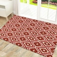 thumbnail image 5 of European Lattice Print Floor Mat, Washable Non-shedding, Non-slip Backing, for Kitchen Entrance, Bathroom Door, and Front Porch, Retro Design, a, by FAJHHA, 5 of 7