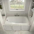 thumbnail image 3 of Streamline N-4180-721-BL 60 in. x 32 in. Acrylic Soaking Drop-In Bathtub in Glossy White, With External Drain in Matte Black, 3 of 12