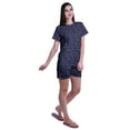 thumbnail image 3 of Moomaya Pyjama 2 Pcs Imprimé pour Femmes Ensemble T-Shirt et Short Tenue de Nuit pour Femmes, 3 of 6