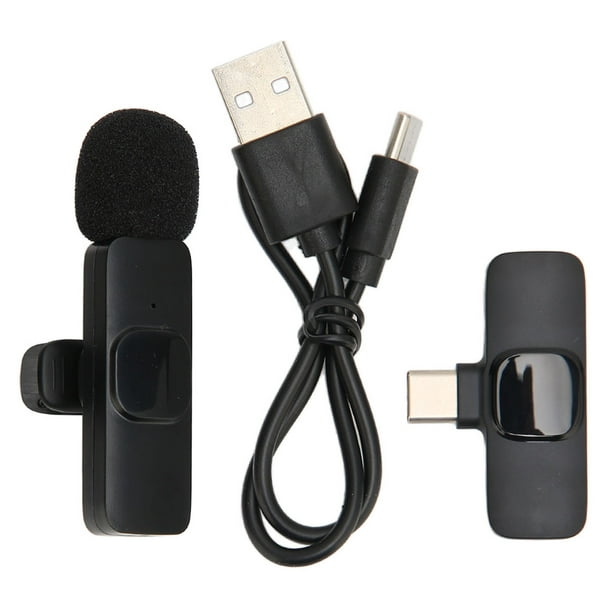 Microphone Lavalier cravate sans-fil USB Type-C K9 pour smartphone
