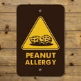 thumbnail image 4 of Peanut Allergy Yellow Warning Sign Home Business Office Sign, 4 of 6
