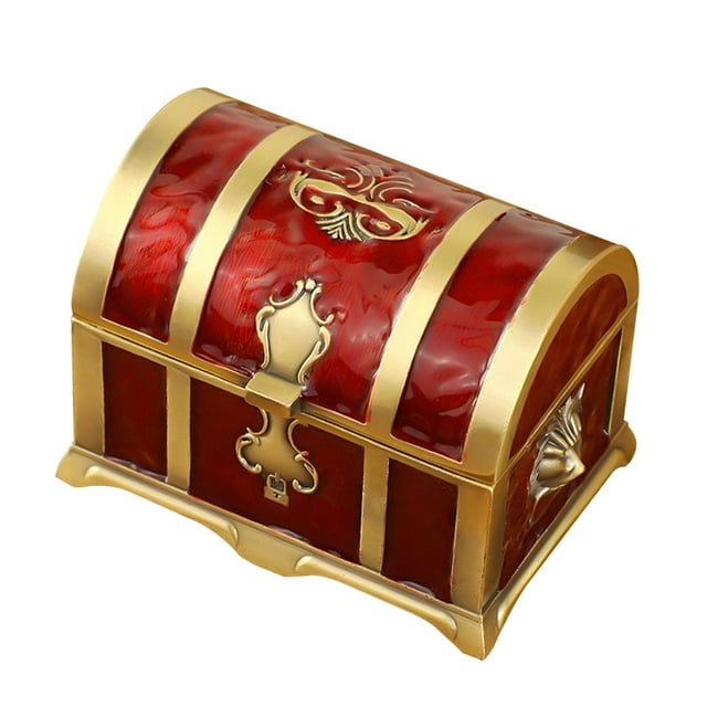 Bunblic Jewelry Box Jewelry Storage Box Keepsake Gift Box Organization Trinket Box Jewelry Case for s Desktop Bracelets Necklaces Red