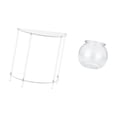 thumbnail image 5 of Acrylic Nightstand Clear End Table Fish Bowl Vase Transparent Material Compact Design for Bedroom Living Room Office, 5 of 8