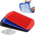 thumbnail image 1 of Silicone Mini Ice Cube Trays 3 Pack, 160 Crushed Ice Cube Molds Easy Release Small Ice Cube, 1 of 5