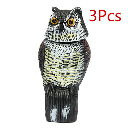 Scarecrow Decks - 1/2/3/5Pcs Large owl decoy Owl Party Decoration Home14