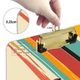 thumbnail image 6 of FORMRS Acrylic Clipboard with Low Profile Clip Standard A4 Letter Size, 12.5" x 9", Colorful Plane Stripes, 6 of 8