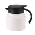 thumbnail image 4 of CUTICATE Insulated Stainless Steel Coffee Carafes Hot Water Bottle Insulated Carafe Insulated Coffee Pot for Home Gifts White 1000ml, 4 of 8