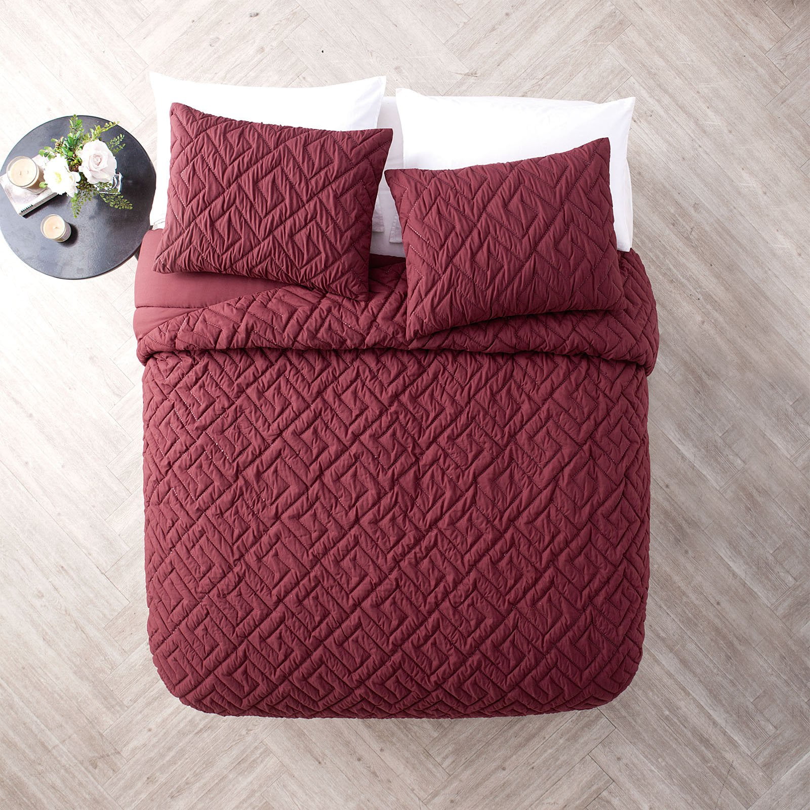 VCNY Home Artemis 2 Piece Comforter Set Twin White