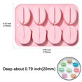 thumbnail image 2 of 2Pcs 8 Cavity Silicone Coffee Beans Molds Cafe Theme Coffee Silicone Molds for DIY Cake Chocolate Candy Craft Making, 2 of 7