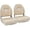 101-Ivory/Beige(2 seats), variant on NORTHCAPTAIN S1 Pro Premium High Back Folding Boat Seat,Stainless Steel Screws Included,Charcoal/Black(2 Seats)