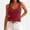 Red, variant on Stichou Tank Tops for Women 2026 Summer Sleeveless V Neck Ruffle Lightweight Ribbed Knit Shirt Casual Going Out Tops Red M