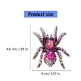 thumbnail image 3 of Rhinestones Embellished Spiders Brooch Eye Catching Rhinestones Spiders Brooch Pin for Stylish Collar Pin Enhancement, 3 of 8