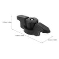thumbnail image 2 of HEALEEP 1Pcs Wear Resistant Nylon Rope Cleat For Boating Outdoor Activities Precision Casting, 2 of 8