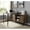 Oak, variant on 48" L-shape Desk, Rustic Oak & Black Finish, Stylish And Practical For Work, Sliding Door Desk 48", Finish With Gray Oak, Work Door,