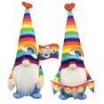 thumbnail image 2 of Decoración del hogar Pride gnome ECPECAD juego de 2 piezas de logotipo de terciopelo Rainbow, 2 of 6
