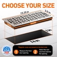 thumbnail image 4 of 2x14 Floor Vent Covers Floor Register with Mesh Cover Trap, Heat and Air, Walkable Metal Floor Register for HVAC Duct, Basketweave, Satin Nickel, 4 of 7