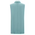 thumbnail image 4 of Tanghaowl Womens Vests Lightweight, Women Fashion Long Buckle Casual Temperament Sleeveless Riding Heart Vest Outerwear Blue XL, 4 of 6