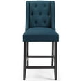 thumbnail image 6 of Modway Baronet Counter Bar Stool Upholstered Fabric Set of 2 in Azure, 6 of 7