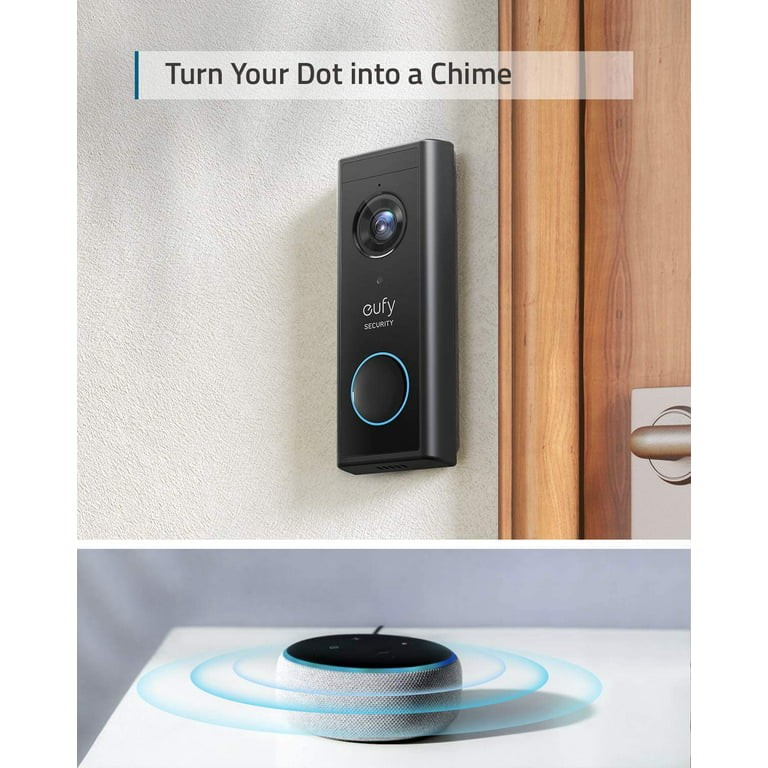 eufy Security, Wireless Add-on Video Doorbell with 2K Resolution, 2-Way  Audio, HomeBase 1, 2, 3 or E Required 