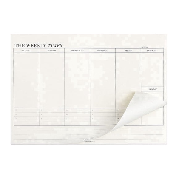 65 Sheets Weekly Pad, Undated 6.9x9.6'' Weekly Planner Notepad, Tear Off To-Do List Notepad, Weekly Organizer for Students, Office Supplie for Work, School, Projects