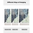 thumbnail image 4 of Navy Blue Grey Swag Valances for Windows, Modern Oil Painted Abstract Art Aesthetics Rod Pocket Sheer Valances for Windows, Swag Toppers Light Filtering for Kitchen Living Room 2 Panels 28''x36'', 4 of 6