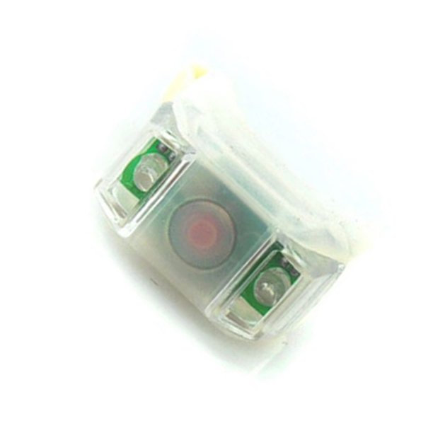 Toystoory Linterna de silicona para bicicleta, piezas para bicicleta, alto brillo, 2 luces LED de Flash, lámpara de haz ancho para manillar, Ciclismo Blanco