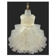 thumbnail image 4 of iiniim Baby Girls Beads Tiered Tutu Flower Girls Wedding Birthday Pageant Party Dress, 4 of 7