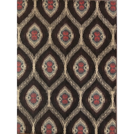 - Oushak Black Oriental Agra Hand Tufted Ikat Area Rug for Dining Room 8x10
