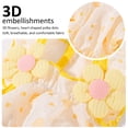 thumbnail image 5 of Summer Ruffled Dog Cat Outfit, Breathable Dress with D-Ring, Fashion Apparel for Small Medium Breeds, 5 of 10