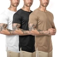 thumbnail image 2 of Alpha C Apparel men gym spandex muscle fit running workout sport  t-shirt, 2 of 9