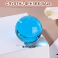 thumbnail image 2 of Uxcell 40mm/1.6" Crystal Sphere Ball Glass Solid Decorative Sphere Crystal Ball Prop Ornament for Feng Shui Divination Tabletop Fountain Decoration, Lake Blue, 2 of 7