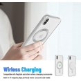 thumbnail image 4 of Magnetic for iPhone X Case for iPhone Xs Case,Electroplated Clear Slim iPhone X/iPhone Xs Case with Camera Protection,Shockproof iPhone X/iPhone Xs Case Compatible with MagSafe, Silver Edge, 4 of 14
