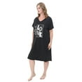thumbnail image 4 of FEREMO 3 Pack Nightgowns for Women Plus Size V Neck Printed Sleepwear Loose Comfy Night Gown, 4 of 7