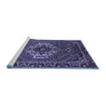 thumbnail image 2 of Ahgly Company Machine Washable Indoor Rectangle Persian Blue Traditional Area Rugs, 5' x 7', 2 of 4