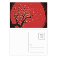 thumbnail image 1 of Japan Culture Red White Sakura Art Pattern Postcard Set Birthday Mailing Thanks Greeting Card, 1 of 3