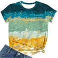 thumbnail image 4 of Alllist Crew Neck Womens Tops Clearance Under $10 Short Sleeve Graphic T-Shirts Blouses, 4 of 5