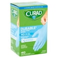 Curad Durable Nitrile Exam Gloves, OSFM, 40 count