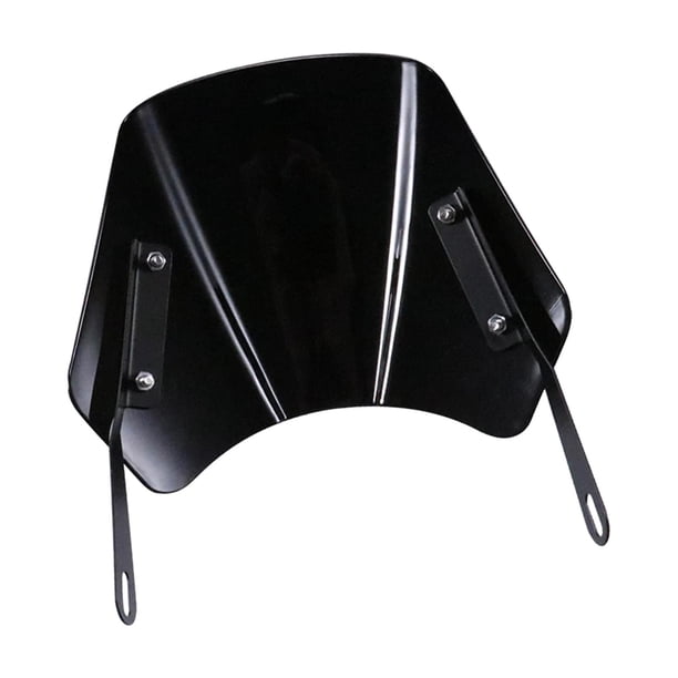 Parabrisas de Motocicleta Sunnimix Deflector de Viento Universal Negro 25,5 cm x 19,5 cm