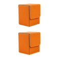 thumbnail image 1 of sweethay Estuche para cartas de juego, organizador de colección multifuncional de cuero resistente, funda protectora antiarañazos, barra de Naranja 2Conjunto, 1 of 6