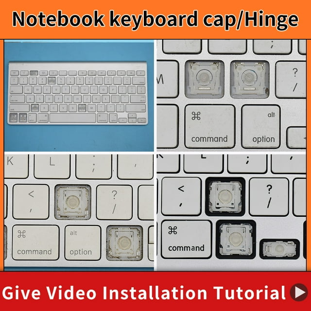 Replacement Keycap Key cap &Scissor Clip&Hinge For Apple Magic Imac Ipad Bluetooth Wireless 2 A1644 A1843 A1243 A1314 Keyboard 2 Hinge