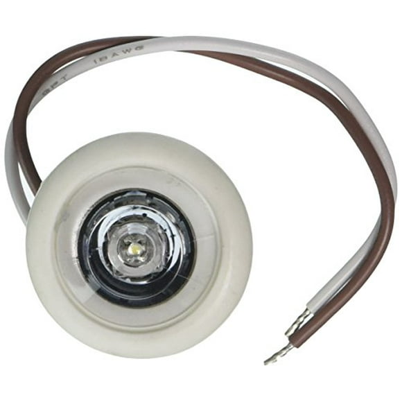 Innovative Lighting 011-5540-7 White Led Clear Lens Bulkhead Shortie with White Grommet