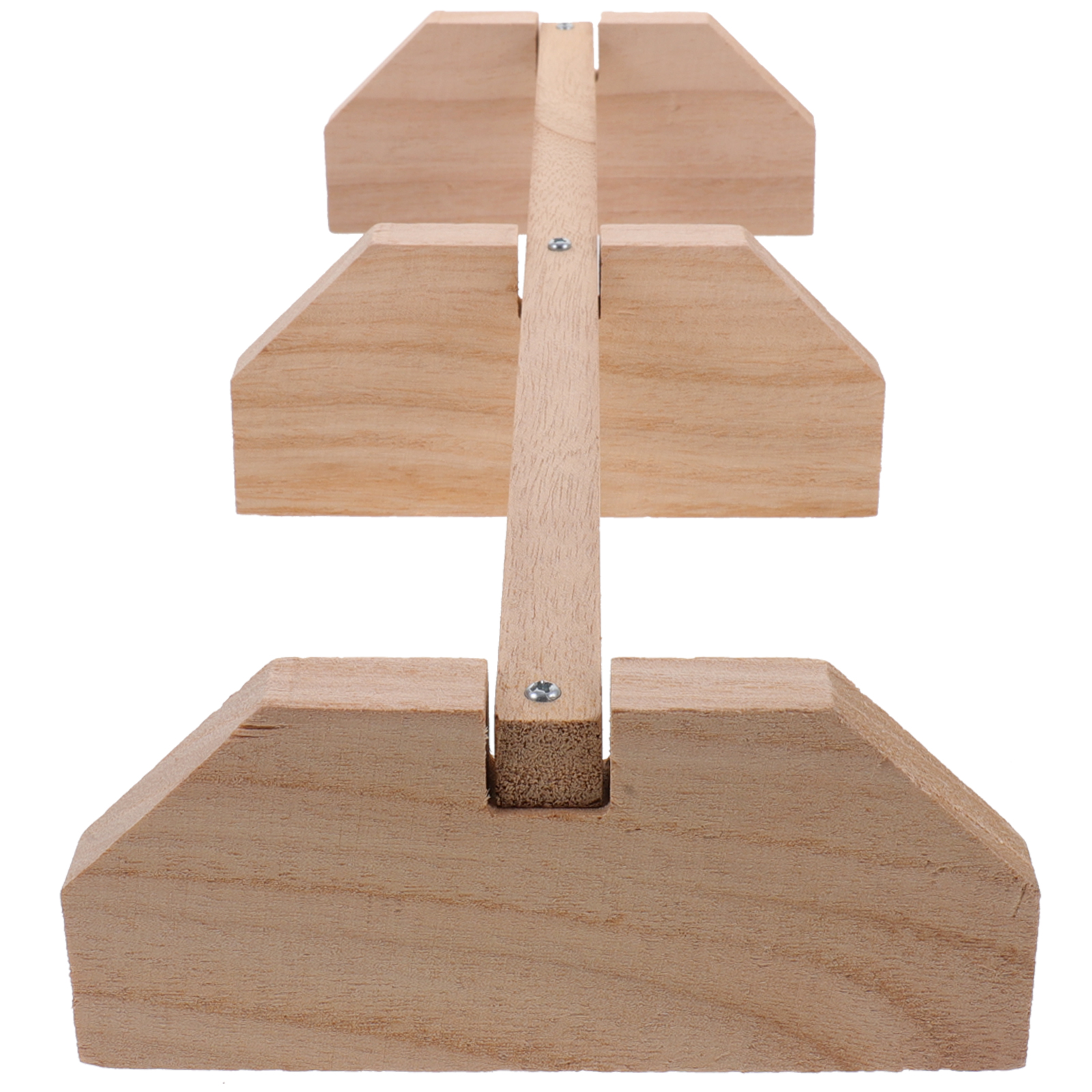 Wooden Chicken Perch Roosting Bar - Smooth Natural Wood Hen Roost Stand for Coop, Safe for Chicks and Birds, 15.74 x 5.90 x 2.55 Inches