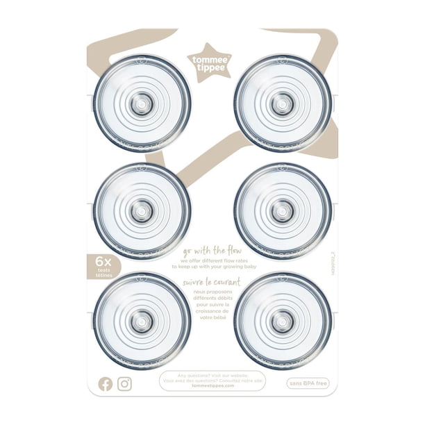Tetinas para biberones Tommee Tippee Advanced, anticólicos, 3 m+, 6 unidades